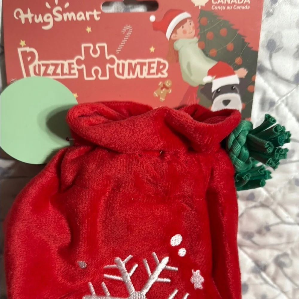 HugSmart Red Puzzle Hunter Dog Toy